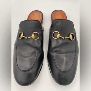 GUCCI Princetown Horsebit Leather Mules | Black | EU 37.5 US 7.5